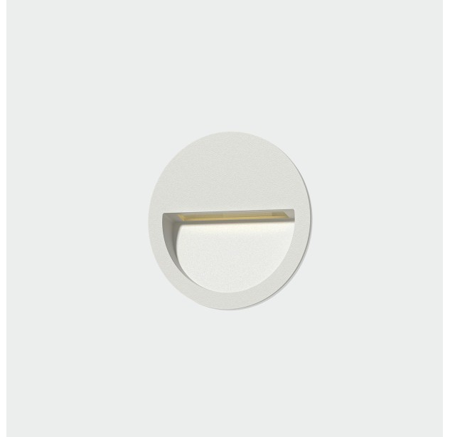 Spica Recessed 2061 Tekstūruota balta, LED 2,2 W 299 lm, CRI80 CL.I IP65, 2200 K–2700 K–3200 K–4000 K Slankusis jungiklis