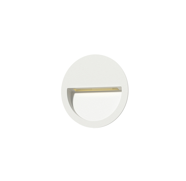 Spica Recessed 2061 Tekstūruota balta, LED 2,2 W 299 lm, CRI80 CL.I IP65, 2200 K–2700 K–3200 K–4000 K Slankusis jungiklis