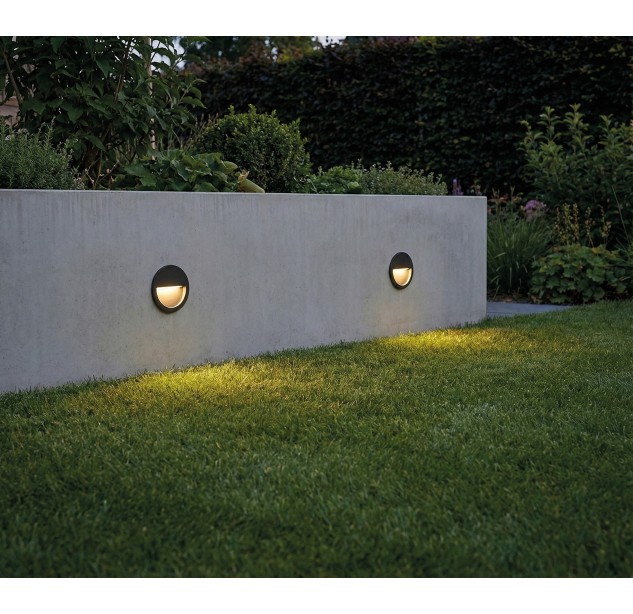 Spica Recessed 2061 Tekstūruota balta, LED 2,2 W 299 lm, CRI80 CL.I IP65, 2200 K–2700 K–3200 K–4000 K Slankusis jungiklis