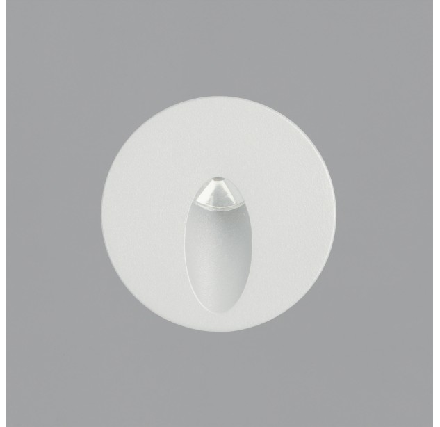 Orion Recessed 2063/6 Tekstūruota balta, LED 3 W 3000 K 60 lm, CRI90 CL.II IP65