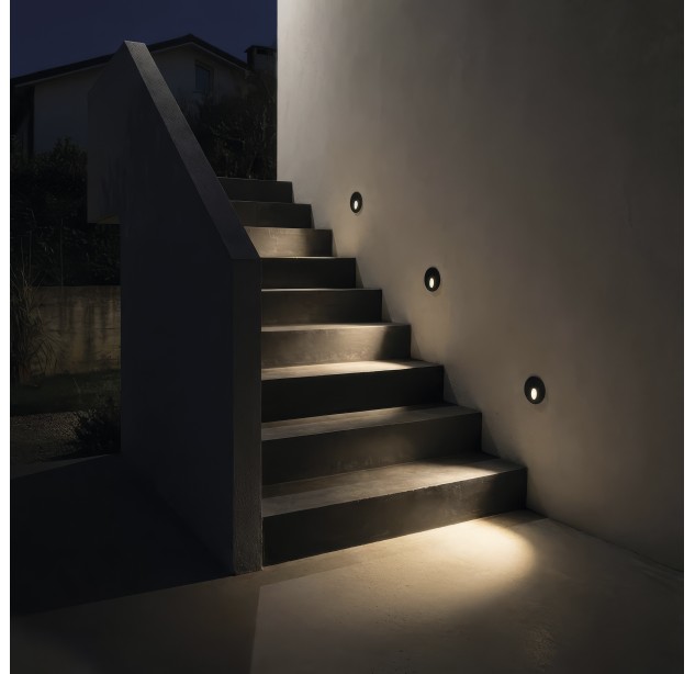 Orion Recessed 2063/6 Tekstūruota balta, LED 3 W 3000 K 60 lm, CRI90 CL.II IP65