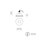 Gamma Recessed 3409/12 White, LED GU10 8W, Class II