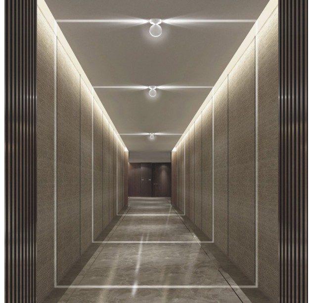 Spectra Recessed 3731/12 Tekstūruota balta, LED 7 W 3000 K 770 lm, CRI90 CL.II IP65/IP20, Dim. Triac, ON-DEMAND **