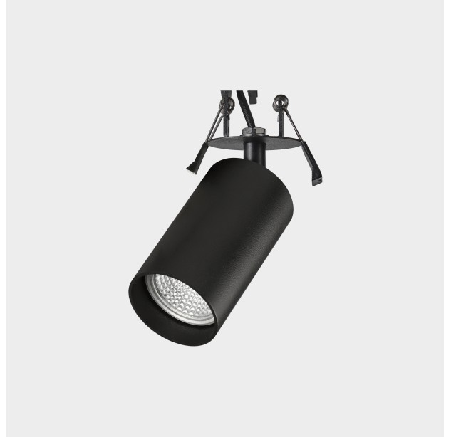Zoom Recessed 3764/9 Tekstūruota juoda, LED GU10 8 W, CL.II, reguliuojamas