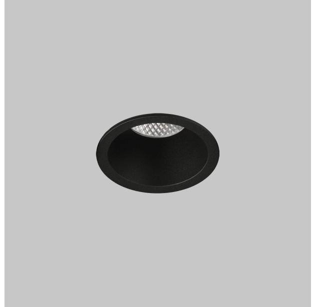 Kidal įleidžiamas %D883 mm tekstūruotas juodas, LED COB 7 W 2700 K 775 lm, CRI90 CL.II IP44/IP20, dim. DALI/Push, MULTI-PACK, ON-DEMAND **