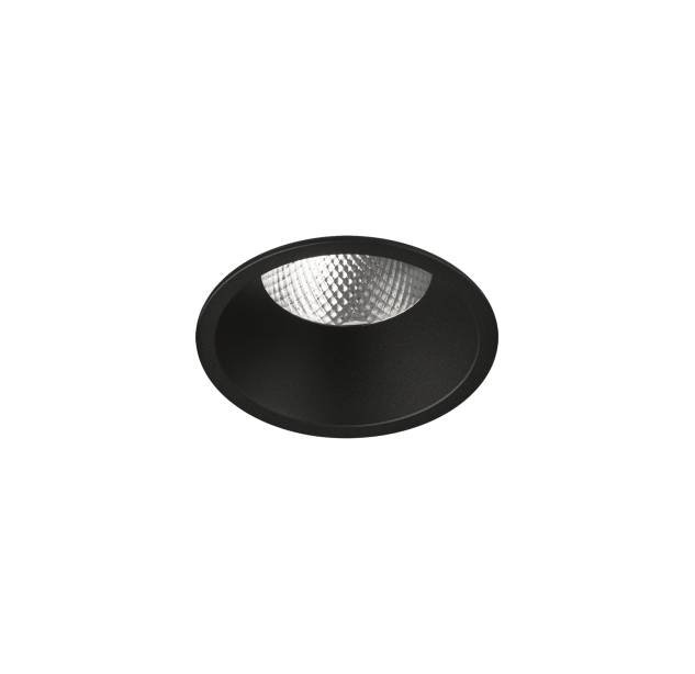 Kidal Įleidžiamas %D8100mm Tekstūruotas juodas, LED COB 12,5W 3000K 1340lm, CRI90 CL.II IP44/IP20, Dim. Triac, MULTI-PACK, ON-DEMAND **