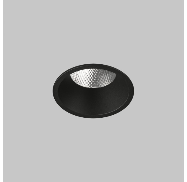 Kidal Įleidžiamas %D8100mm Tekstūruotas juodas, LED COB 12,5W 2700K 1245lm, CRI90 CL.II IP44/IP20, Dim. Triac, MULTI-PACK, ON-DEMAND **