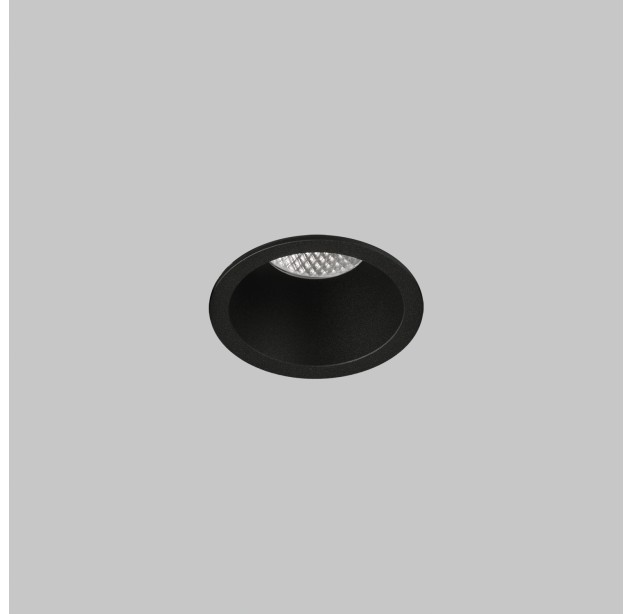 Kidal įleidžiamas %D860 mm tekstūruotas juodas, LED COB 5 W 2700 K 560 lm, CRI90 CL.II IP44/IP20, DAUGIAKOMPLEKTIS