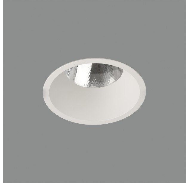 Kidal Įleidžiamas %D8130mm Tekstūruotas baltas, LED COB 18W 3000K 1985lm, CRI90 CL.II IP44/IP20, Dim. Triac, MULTI-PACK, ON-DEMAND **