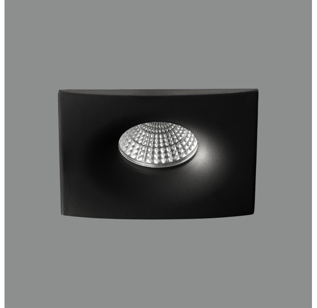 Doro Recessed 3789/10 Tekstūruota juoda, LED GU10 8 W, CL.II
