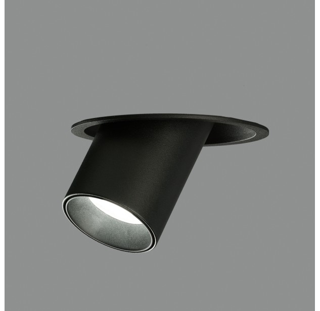 Gina Recessed 3874 Tekstūruota juoda, LED GU10 8 W, CL.II, reguliuojama