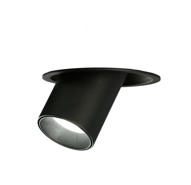 Gina Recessed 3874 Tekstūruota juoda, LED GU10 8 W, CL.II, reguliuojama