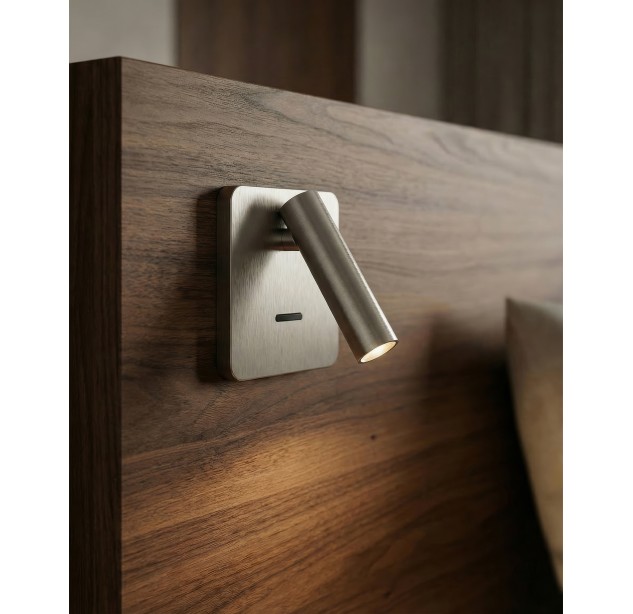 Atria MINI SQUARE Įleidžiamas 16/3925  Matinis nikelis, LED 3 W 3000 K 285 lm, CRI 90 CL.I, integruotas LED, su jungikliu, reguliuojamas