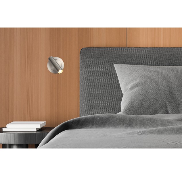Atria Recessed 16/3925 matte nickel, LED 3 W, 3000 K, 285 lm, CRI 90, CL.I, integrated LED, with switch, dimmable