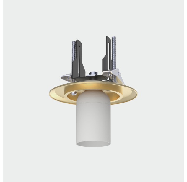 Parma Recessed Matt Antique Gold, LED E27 15W, CL.II IP44, be stiklinio gaubto