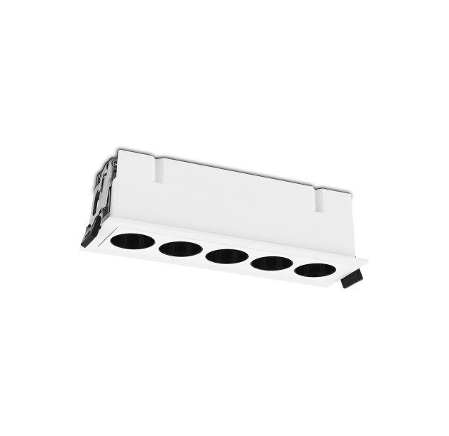 Nematomas įleidžiamas 3980/147 tekstūruotas baltas, LED 12 W 3000 K 850 lm, CRI90 CL.II, integruotas LED, dim. DALI/Push, ON-DEMAND **