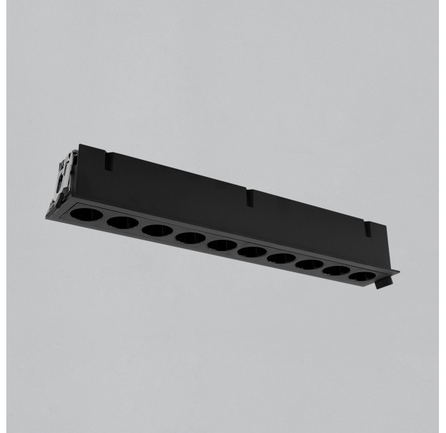 Nematomas įleidžiamas 3980/280 tekstūruotas juodas, LED 24 W 3000 K 1790 lm, CRI90 CL.II, integruotas LED, dim. DALI/Push, ON-DEMAND **