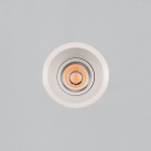 Move Recessed 3984/8 Circular Textured White, LED COB 12 W, 1305 lm, CRI 90, CL.II, IP44/IP20, 2700–3000 K, slankusis jungiklis, dim. DALI/Push, MULTI-PACK