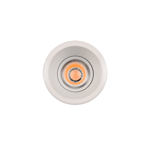 Move Recessed 3984/8 Circular Textured White, LED COB 12 W, 1425 lm, CRI 90, CL.II, IP44/IP20, 3000 K–4000 K, slankusis jungiklis, MULTI-PACK