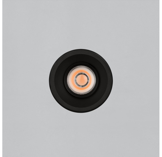 Move Recessed 3984/8 Circular Textured Black, LED COB 12 W, 1425 lm, CRI 90, CL.II, IP44/IP20, 3000 K–4000 K, slankusis jungiklis, dim. DALI/Push, MULTI-PACK