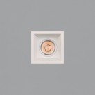 Move Recessed 3984/8 Cuadrado Textured White, LED COB 12 W, 1425 lm, CRI 90, CL.II, IP44/IP20, 3000 K–4000 K, slankusis jungiklis, dimeriavimas, DALI/Push, MULTI-PACK