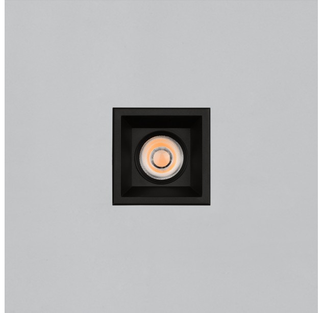 Move Recessed 3984/8 Cuadrado Textured Black, LED COB 12 W, 1425 lm, CRI 90, CL.II, IP44/IP20, 3000 K–4000 K, slankusis jungiklis, dimerizatorius, triakas, MULTI-PACK