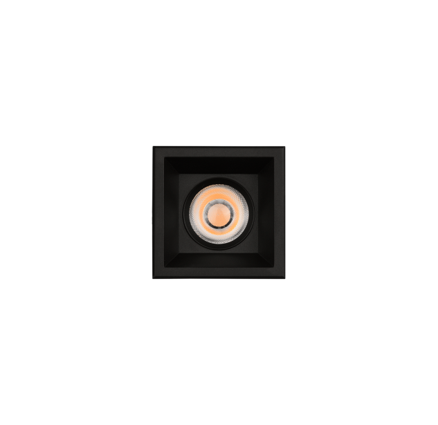 Move Recessed 3984/8 Cuadrado Textured Black, LED COB 12 W, 1425 lm, CRI 90, CL.II, IP44/IP20, 3000 K–4000 K, slankusis jungiklis, dimerizatorius, triakas, MULTI-PACK