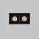 Move Recessed 3984/8 Cuadrado Textured Black, LED COB 2x12W 2850lm, CRI90 CL.II IP44/IP20, 3000K-4000K Slankusis jungiklis, Dim. DALI/Push, MULTI-PACK