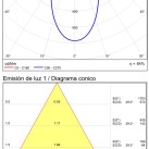 Saugus įleidžiamas %D892 mm tekstūruotas baltas, LED COB 7 W 805 lm, CRI90 CL.II IP65/IP20, 3000 K–4000 K slankusis jungiklis, dim. DALI/Push, MULTI-PACK, ON-DEMAND **
