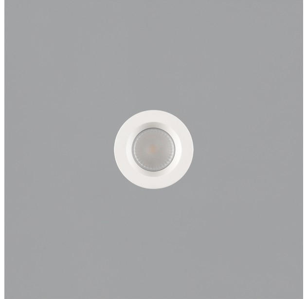 Saugus įleidžiamas %D892 mm tekstūruotas baltas, LED COB 7 W 805 lm, CRI90 CL.II IP65/IP20, 3000 K–4000 K slankusis jungiklis, dim. triakas, MULTI-PACK, ON-DEMAND **