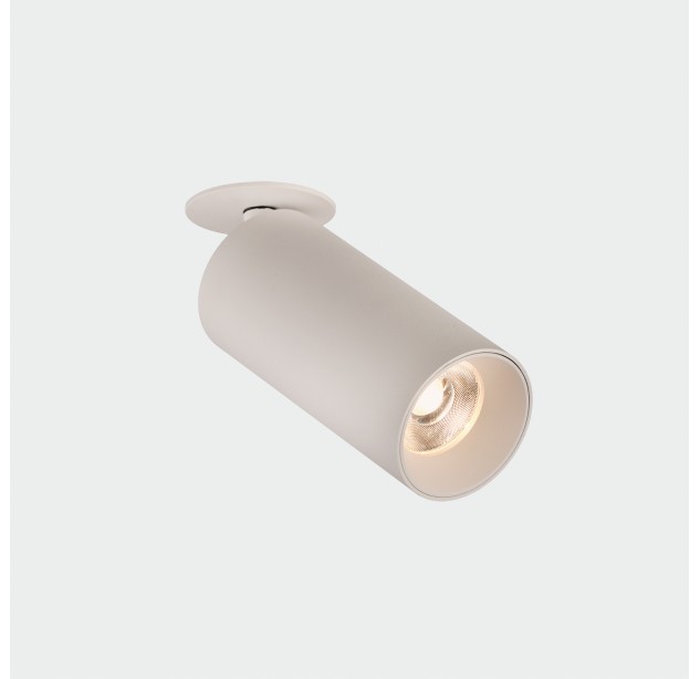 Įleidžiamas vamzdinis šviestuvas 3986, tekstūruotas baltas, LED COB 12 W, 3000 K, 1430 lm, CRI 90, CL.II, dim. Triac, ON-DEMAND **