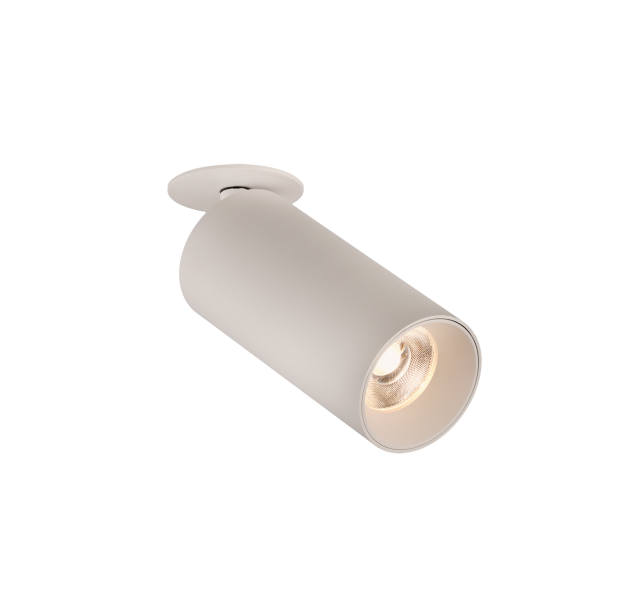 Įleidžiamas vamzdinis šviestuvas 3986, tekstūruotas baltas, LED COB 12 W, 4000 K, 1550 lm, CRI 90, CL.II, dim. Triac, ON-DEMAND **