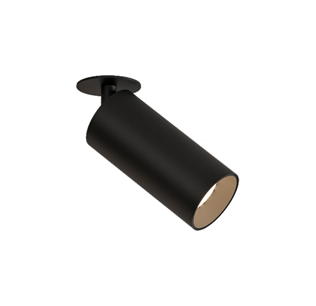 Įleidžiamas vamzdinis šviestuvas 3986, tekstūruotas juodas, LED COB 12 W, 2700 K, 1330 lm, CRI 90, CL.II, dim. Triac, ON-DEMAND **