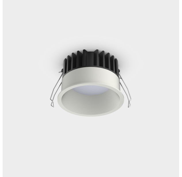 Tech Recessed %D8100mm Tekstūruota balta, LED 11W 1560lm, CRI90 CL.II IP65/IP20, 3000K-4000K Slankusis jungiklis, Dim. DALI/Push, Mikroprizminis difuzorius, MULTI-PACK, ON-DEMAND **
