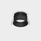 Tech Recessed %D8100mm Textured Black, LED 11W 1560lm, CRI90 CL.II IP65/IP20, 3000K-4000K Slankusis jungiklis, Dim. DALI/Push, Mikroprizminis difuzorius, MULTI-PACK, ON-DEMAND **