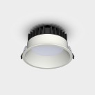 Tech Recessed %D8165mm tekstūruotas baltas, LED 25 W 3050 lm, CRI90 CL.II IP65/IP20, 3000 K–4000 K slankusis jungiklis, mikroprizminis difuzorius, MULTI-PACK