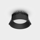 Tech Recessed %D8165mm tekstūruotas juodas, LED 25 W 3050 lm, CRI90 CL.II IP65/IP20, 3000 K–4000 K slankusis jungiklis, dim. triakas, mikroprizminis difuzorius, MULTI-PACK, ON-DEMAND **