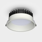 Tech Recessed %D8210mm Tekstūruotas baltas, LED 32,5 W 3880 lm, CRI90 CL.II IP65/IP20, 3000 K–4000 K Slankusis jungiklis, Dim. Triac, Mikroprizminis difuzorius, MULTI-PACK, ON-DEMAND **