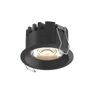 Trumpas įleidžiamas %D870mm tekstūruotas juodas, LED COB 5W 590lm, CRI90 CL.II IP40, 3000K-4000K slankusis jungiklis, dim. DALI/Push, MULTI-PACK, ON-DEMAND **