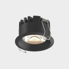 Trumpas įleidžiamas %D870mm tekstūruotas juodas, LED COB 5W 590lm, CRI90 CL.II IP40, 3000K-4000K slankusis jungiklis, dim. Triac, MULTI-PACK, ON-DEMAND **