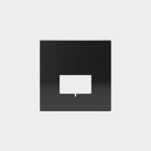 Sign Recessed 4037 Square Black, LED 1,5 W, 34 lm, CRI 80, CL.II, integruotas LED, 2700 K–3000 K–4000 K slankusis jungiklis, MULTI-PACK
