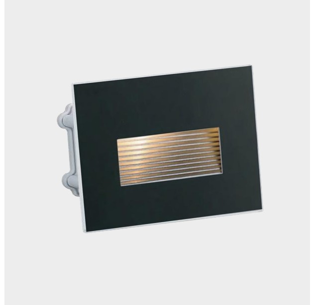 Solis Recessed 4039 Shine Black, LED 4,5 W 200 lm, CRI80 CL.I IP65, integruotas LED, 2700 K–3000 K–4000 K, slankusis jungiklis