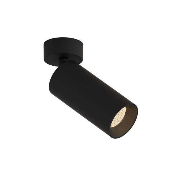 Pipe Spotlight 3986 Textured Black, LED COB 12 W, 2700 K, 1330 lm, CRI 90, CL.I, integruotas LED, dim. DALI/Push, reguliuojamas, ON-DEMAND **