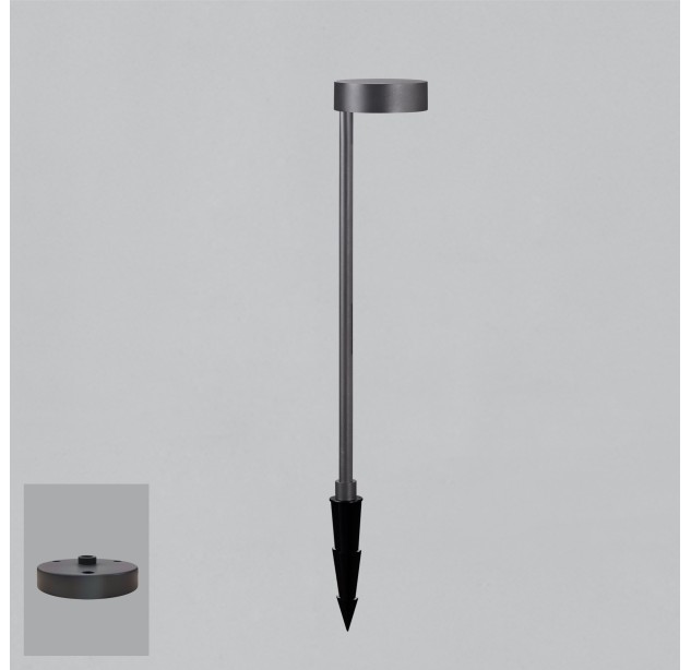 Skat Path Light 2075 Textured Anthracite, LED 7 W, 3000 K, 340 lm, CRI 90, CL.I, IP65, integruotas LED