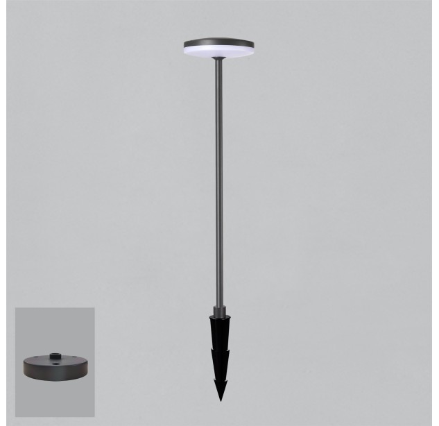 Shedir Path Light 2076 Tekstūruotas antracitas, LED 12 W 3000 K 1230 lm, CRI90 CL.I IP65, integruotas LED