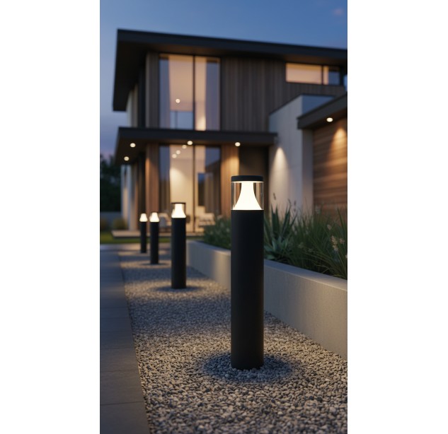 Brisk Path Light 2085 tekstūruotas antracitas, LED 12 W, 3000 K, 945 lm, CRI 90, CL.I, IP65, integruotas LED