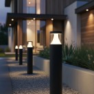 Brisk Path Light 2085 tekstūruotas antracitas, LED 12 W, 3000 K, 945 lm, CRI 90, CL.I, IP65, integruotas LED