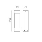 Nyra Path Light 2087/30 Tekstūruotas antracitas, LED 5,5 W 2700 K 665 lm, CRI90 CL.I IP65