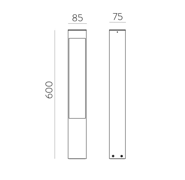Nyra Path Light 2087/60 Tekstūruotas antracitas, LED 5,5 W 2700 K 665 lm, CRI90 CL.I IP65
