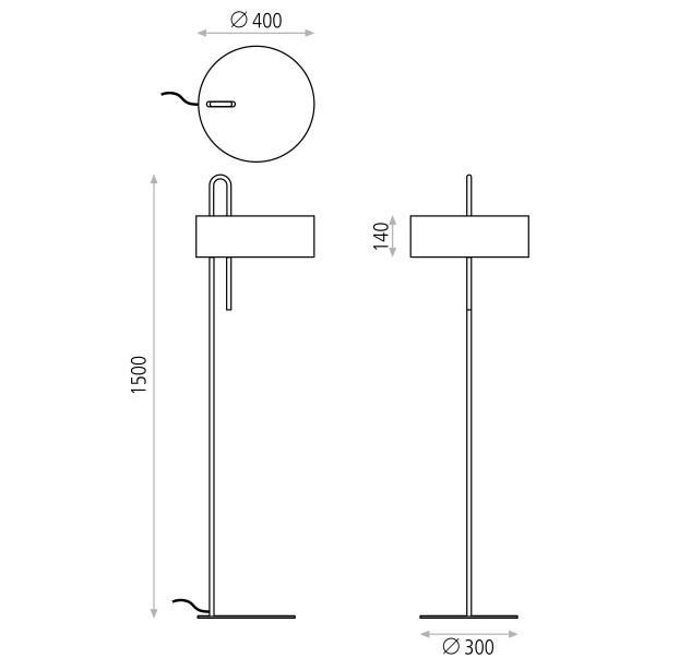 „Clip“ toršeras 8178, tekstūruotas, baltas/juodas, LED E27 15 W, CL.II, DAUGIAU PAKETAS
